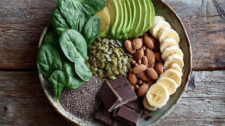 Aliments riches en magnésium : Assiette, clé du bien-être