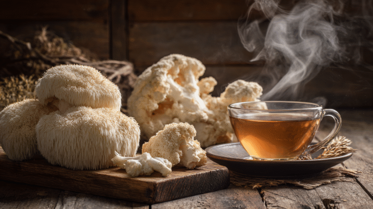 champignon crinière de lion : bienfaits cerveau immunité