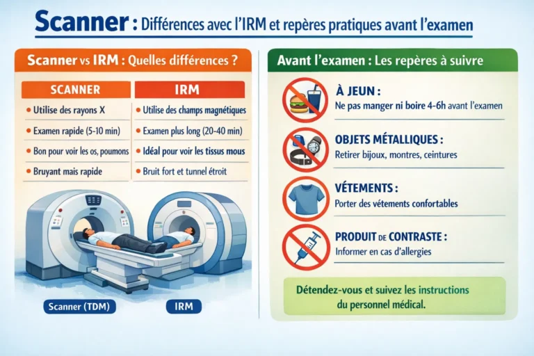 Scanner : différences avec l’IRM et repères pratiques avant l’examen