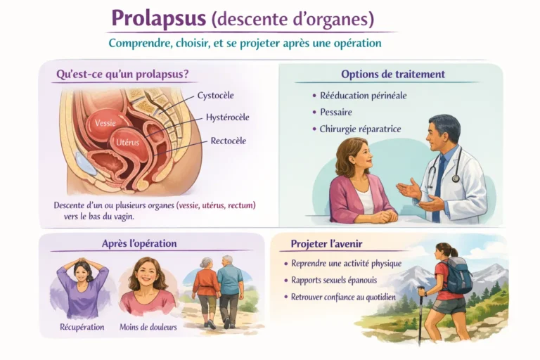 Prolapsus (descente d’organes) : comprendre, choisir, et se projeter après une opération